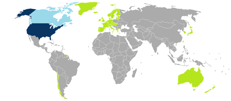 VWP-országok